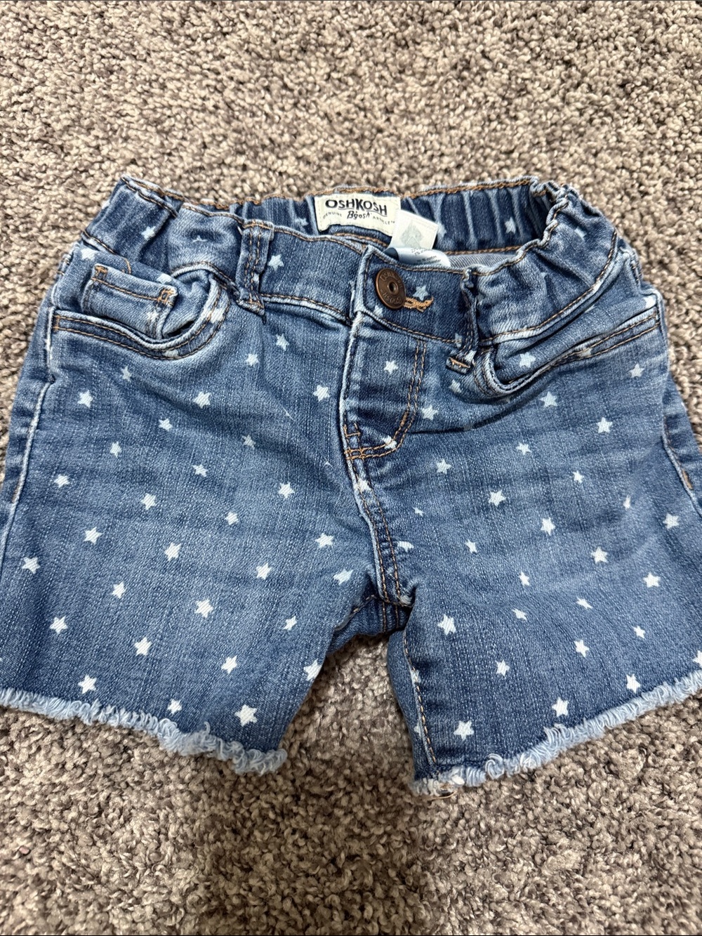 OshKosh B'gosh Denim Shorts with White Star Print